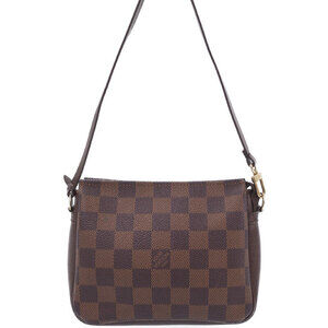 Louis Vuitton Damier Ebene Brown Truth Makeup Accessory Clutch Bag